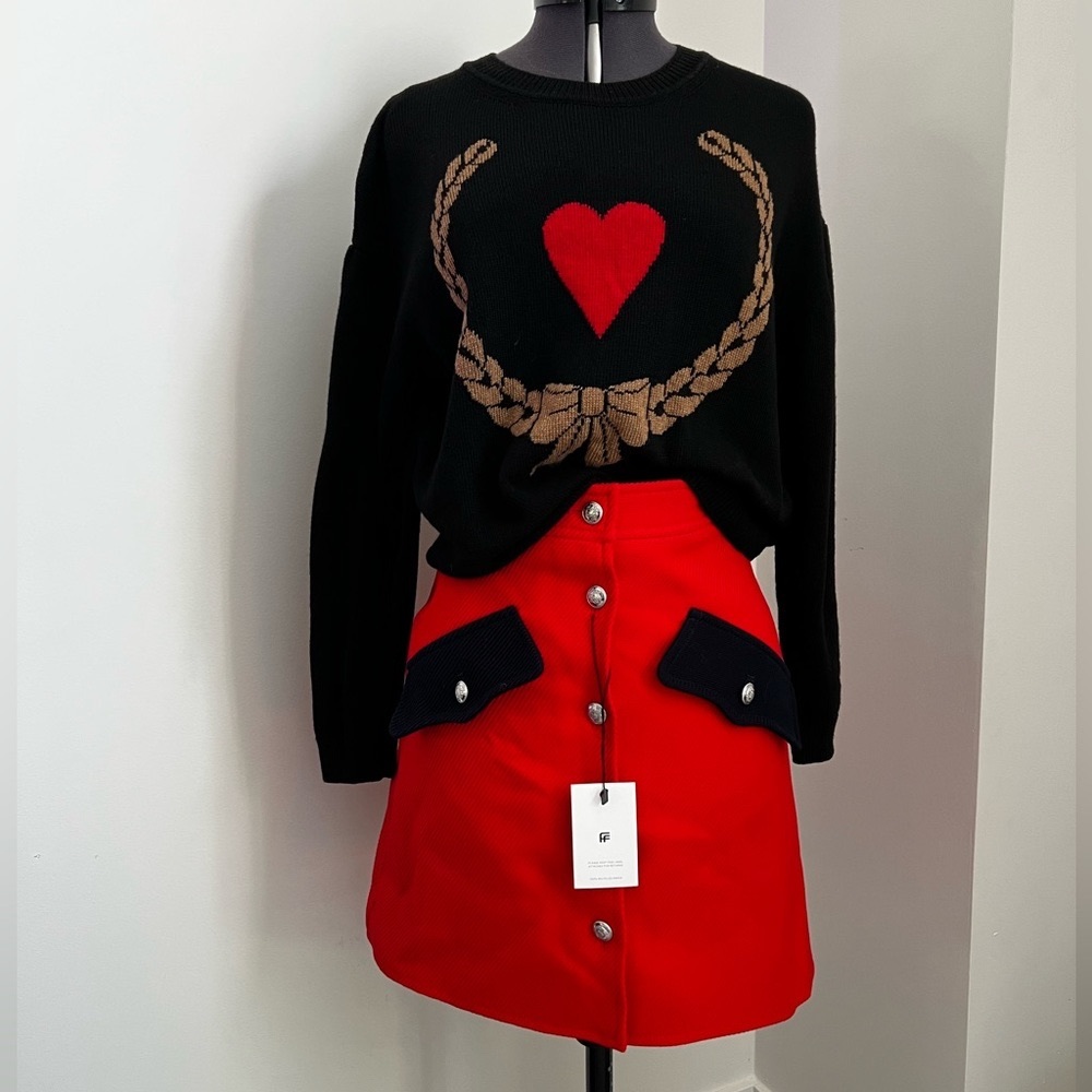 Boutique Moschino - Red Mini Skirt - Size 4
